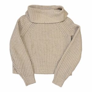 Pink Rose Beige Cowl Neck Sweater